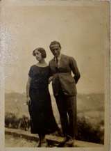 Mario Bachi e la futura moglie Elda Bassani negli anni Venti