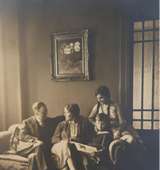 Rudolf Loewenthal con la moglie e i figli (anni trenta del Novecento)