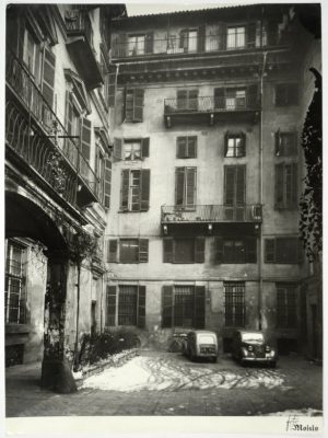 Cortili della Torino del Dopoguerra, immagini tratte dai fondi fotografici dell’Archivio storico della Compagnia di San Paolo (ASSP, II, 3971ter)